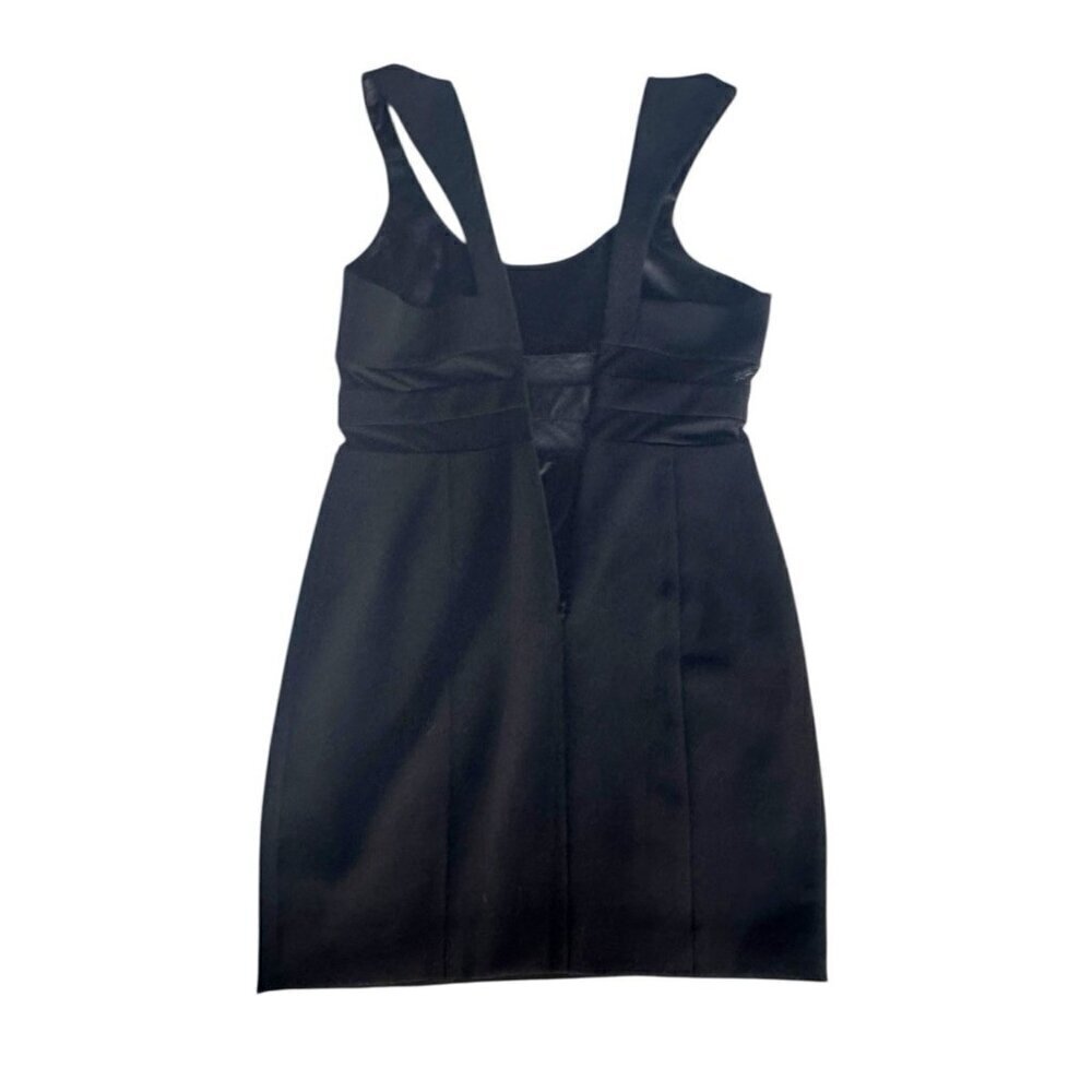 Jay Godfrey Womans Sz 6 Perot Black Mesh Insert Mini Dress Cocktail - Picture 8 of 9